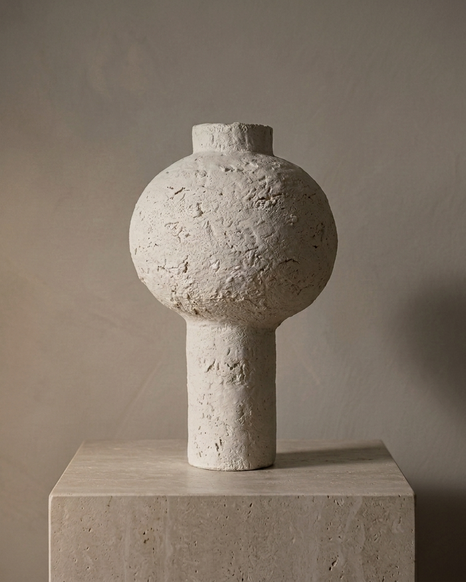 Tall Moon Jar (White)