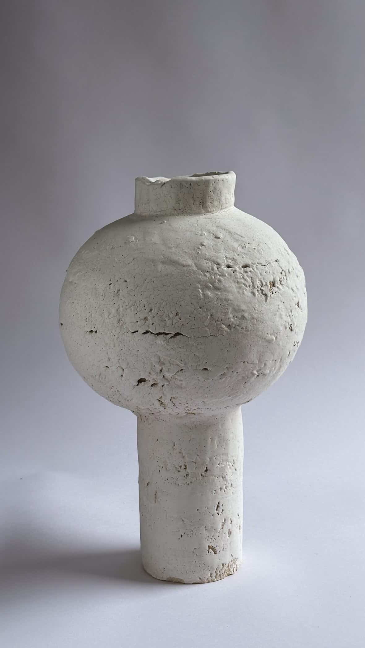 Tall Moon Jar (White)
