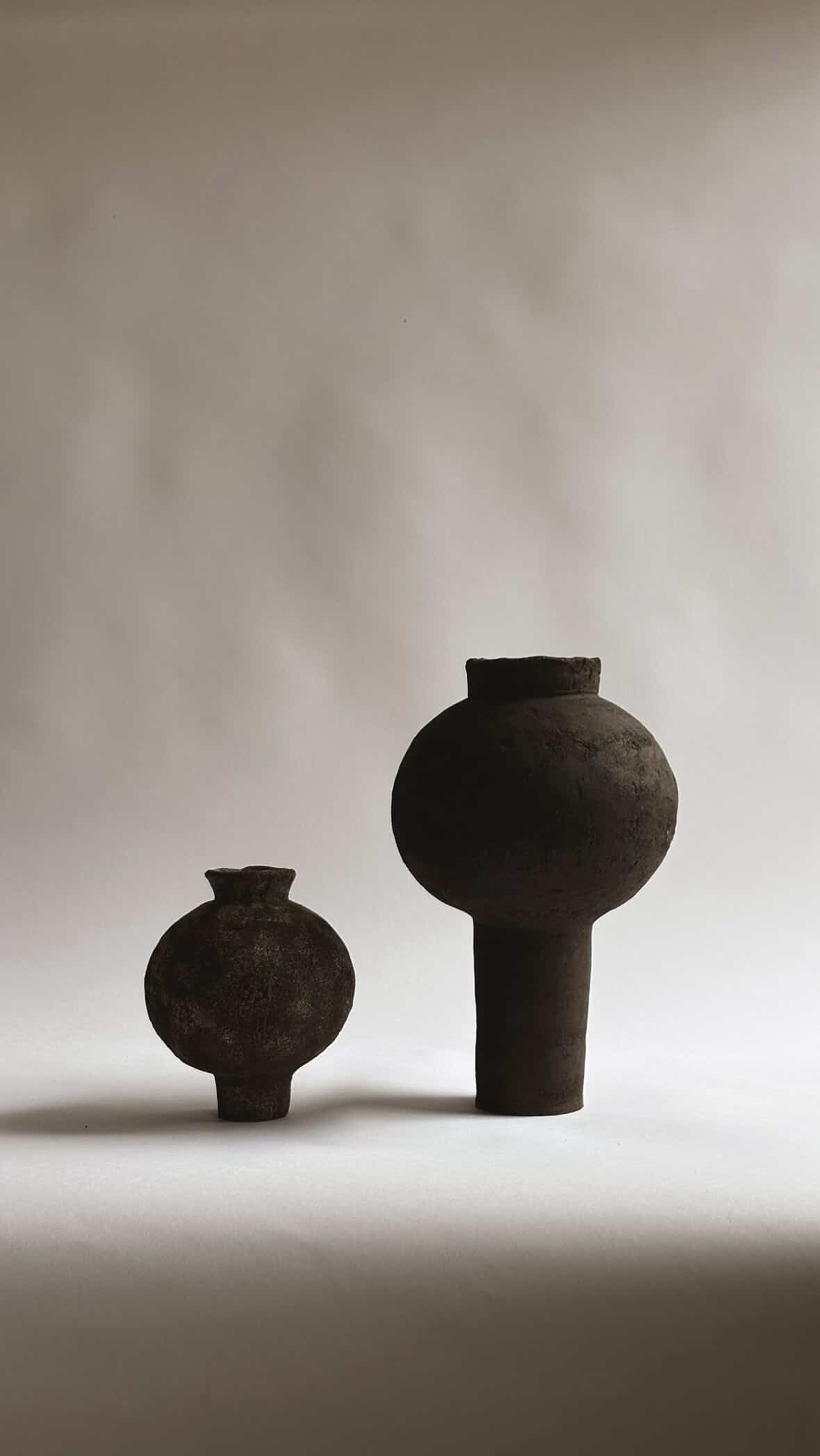 Tall Moon Jar (Brown)