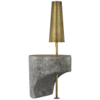 Runia 49" Sculpted Side Table Floor Lamp