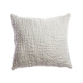 Alma Merino Wool Cushion — Cable Knit, Natural Ivory