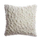 Clouds Merino Wool Cushion — Hand-Spun, Natural Ivory