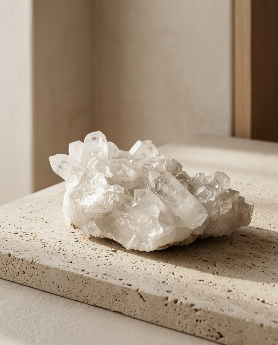 Quiet Form I — Milky Quartz Cluster