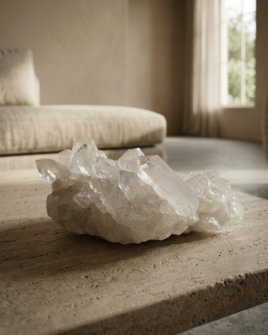 Quiet Form I — Milky Quartz Cluster