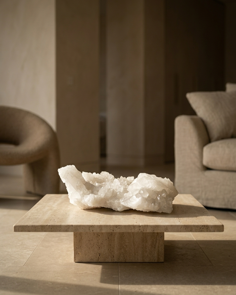 Quiet Form II — Milky Quartz Cluster