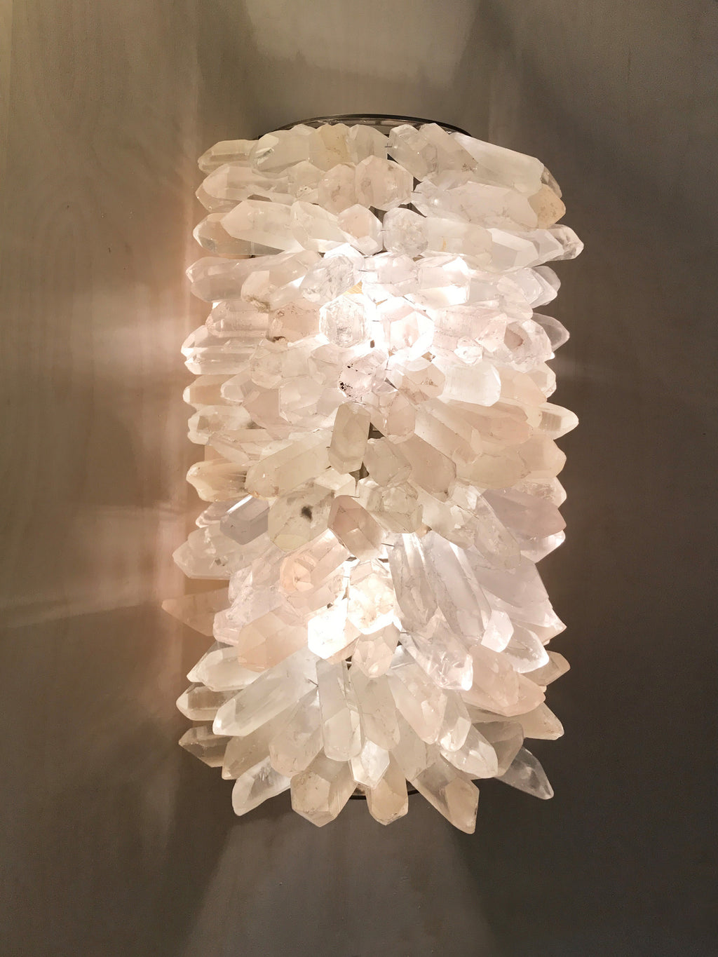 ROXI Crystal Wall Sconce — Brazilian Quartz