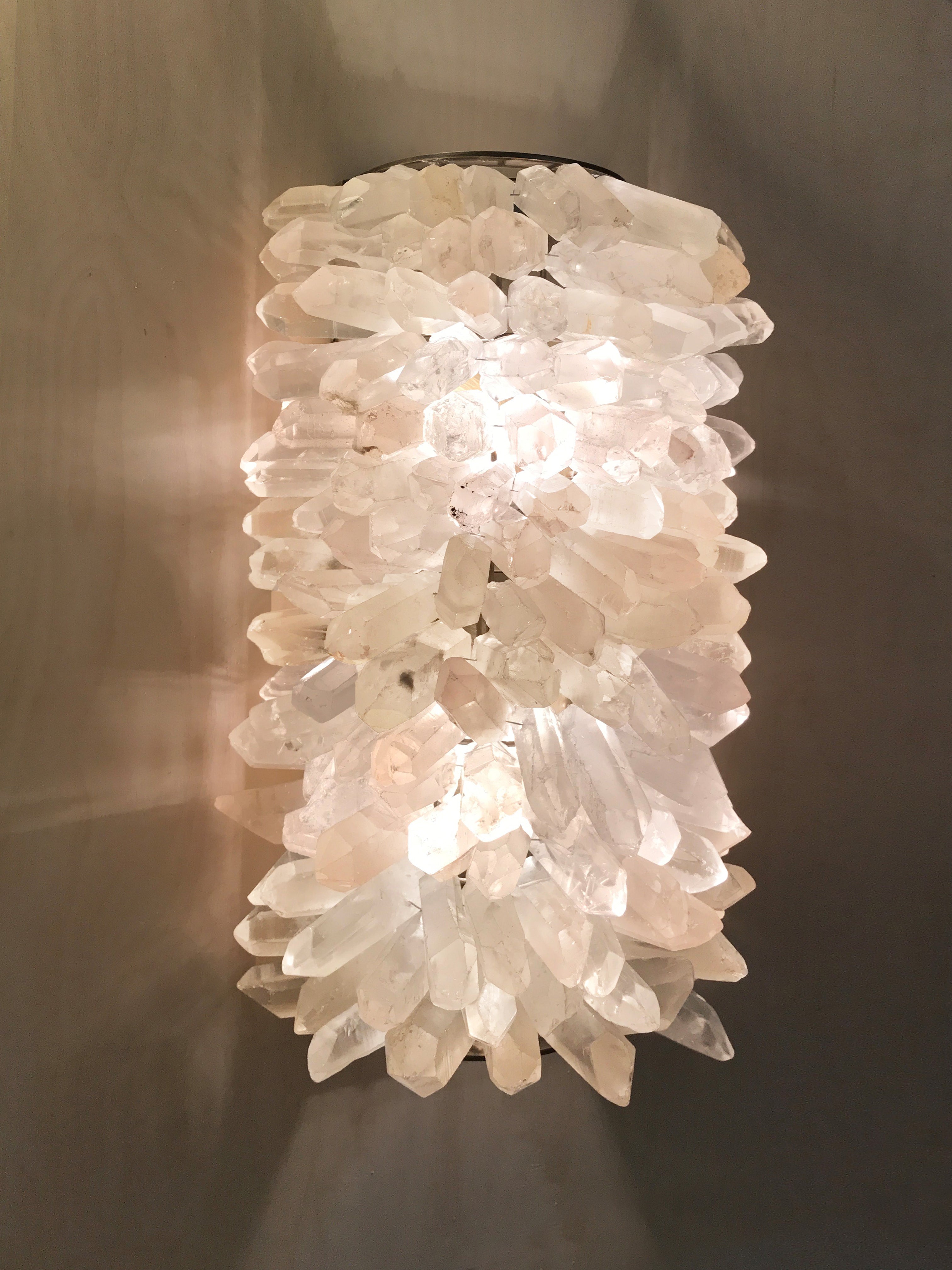 ROXI Crystal Wall Sconce — Brazilian Quartz