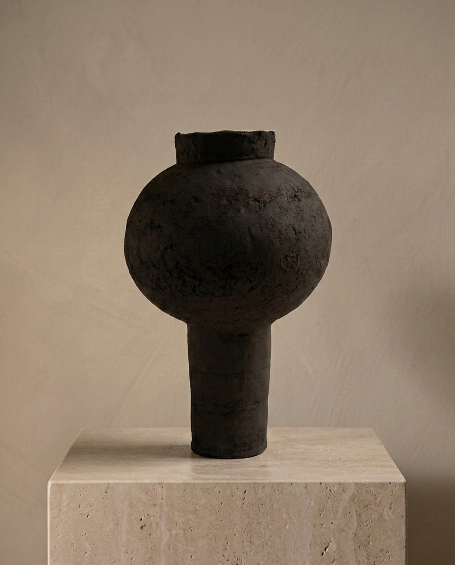 Tall Moon Jar (Brown)