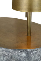 Runia 49" Sculpted Side Table Floor Lamp