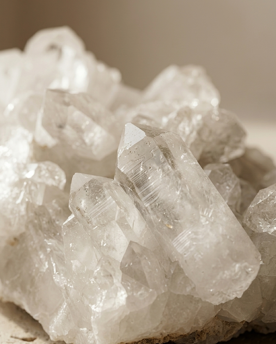Quiet Form I — Milky Quartz Cluster