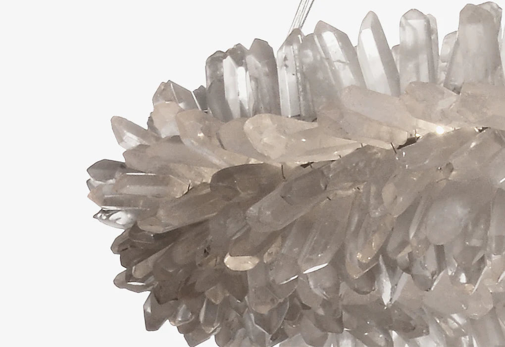 ROXI Crystal Halo Chandelier — Brazilian Quartz
