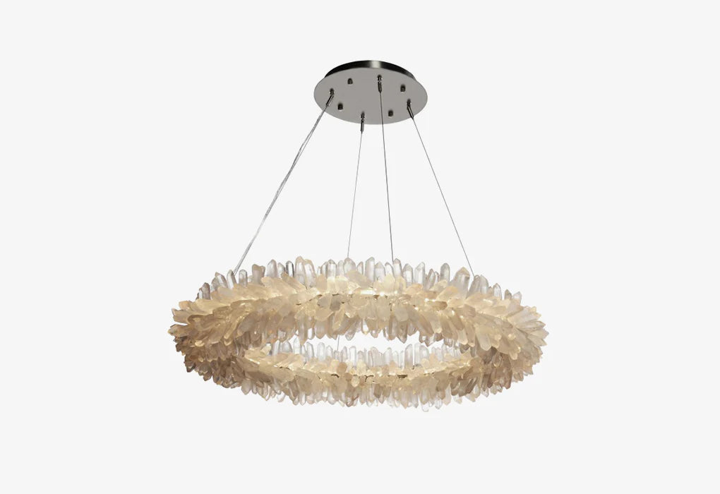 ROXI Crystal Halo Chandelier — Brazilian Quartz