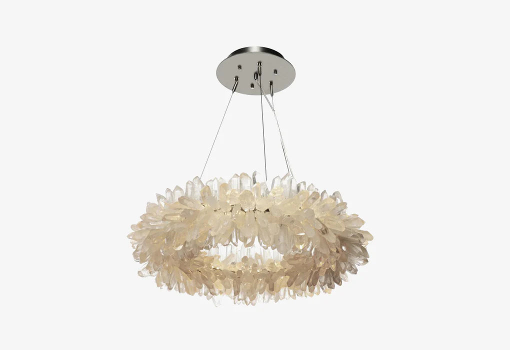 ROXI Crystal Halo Chandelier — Brazilian Quartz